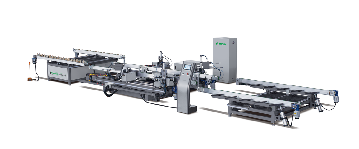 CNC Horizontal Four Head Corner Crimping Production Line
