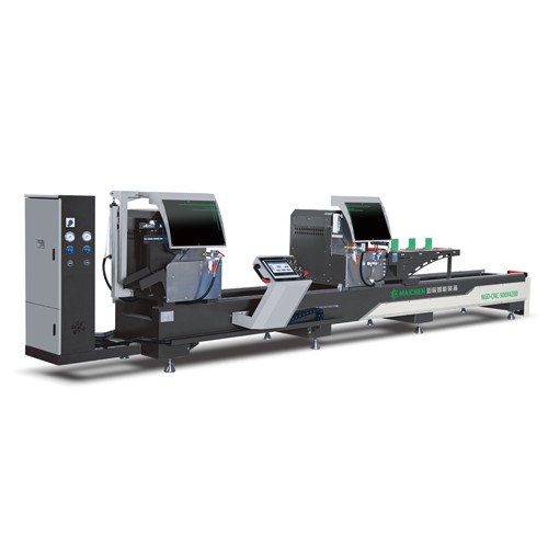 High Efficiency CNC Double Head Inner 45° Cutting Machine NGD-CNC-550×4200