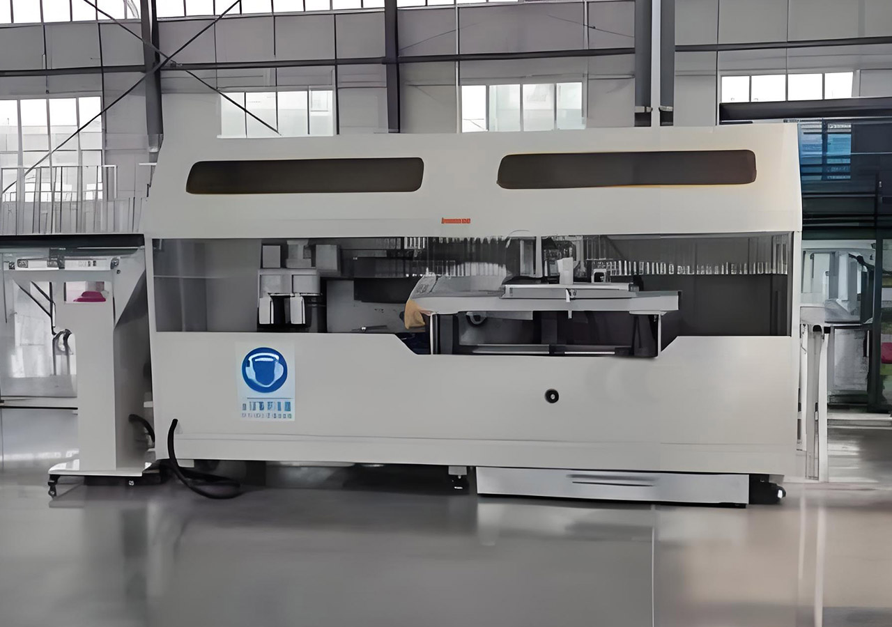 Aluminum curtain wall interface cutting saw-2