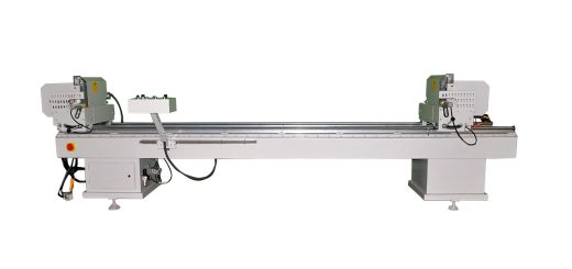 The CNC Double Head Miter Cutting Saw for uPVC Profile is a high-precision industrial machine designed for accurately cutting uPVC profiles used in window, door, and curtain wall fabrication. By integrating CNC control with dual cutting heads, this machine ensures precise miter cuts, consistent angles, and clean finishes, enhancing production efficiency and product quality. It is widely used in modern uPVC profile workshops and production lines where precision, speed, and repeatability are critical. The primary function of the CNC Double Head Miter Cutting Saw is to perform precise angled cuts on uPVC profiles. The dual heads enable simultaneous cutting at both ends of a profile, achieving accurate 45°, 90°, or custom angles required for window and door frames. CNC control allows operators to program cutting angles, lengths, and sequences, ensuring uniformity and high-quality cuts across all production batches. This functionality reduces errors associated with manual cutting and guarantees tight-fitting corners for assembly. CNC control offers accurate regulation of cutting angles, blade speed, and profile positioning, allowing repeatable results even in high-volume production environments. Multi-program memory enables operators to store cutting parameters for different profile sizes and designs, simplifying workflow and reducing setup time. The CNC Double Head Miter Cutting Saw significantly improves production efficiency. Manual cutting is time-consuming, labor-intensive, and prone to inconsistencies. Automation ensures fast, accurate, and repeatable cuts, reducing operator fatigue and increasing throughput. Dual cutting heads allow both ends of a profile to be cut simultaneously, further improving efficiency. Integration with automatic feeding systems and programmable cutting sequences minimizes downtime, speeds up batch production, and ensures precise assembly-ready profiles. This machine is ideal for manufacturing uPVC windows, doors, curtain walls, and other architectural components requiring accurate mitered cuts. It excels in producing corner-ready profiles with precise angles and smooth finishes, supporting both small-batch custom projects and high-volume industrial production. In summary, the CNC Double Head Miter Cutting Saw for uPVC Profile combines automation, precision, and efficiency to deliver accurate, repeatable, and high-quality miter cuts. By integrating this machine into production lines, manufacturers can reduce labor costs, minimize material waste, improve workflow efficiency, and ensure consistent, professional-quality profiles for assembly, making it an indispensable asset for competitive uPVC window and door manufacturers.